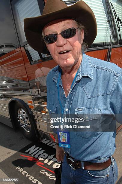 Artist Billy Joe Shaver Backstage at Farm Aid 2007 at ICAHN Stadium on Randall's Island, NY September 9,2007.