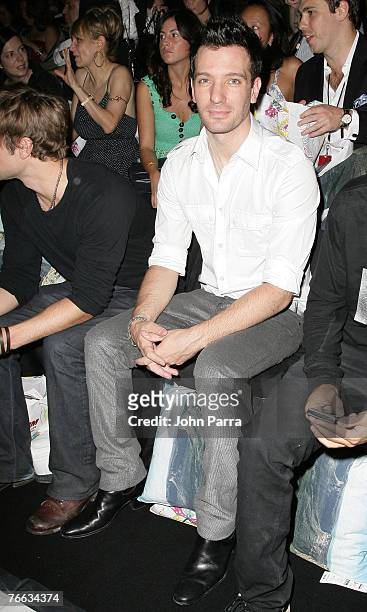 Chasez during the Rosa Cha 2008 Fashion Show at the Tent in Bryant Park during the Mercedes-Benz Fashion Week Spring 2008 on September 8, 2007 in New...