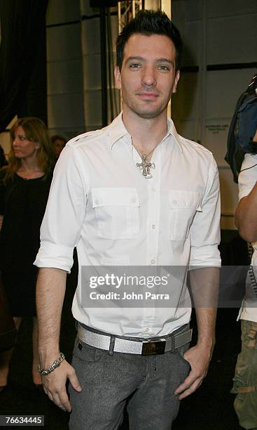 Chasez during the Rosa Cha 2008 Fashion Show at the Tent in Bryant Park during the Mercedes-Benz Fashion Week Spring 2008 on September 8, 2007 in New...