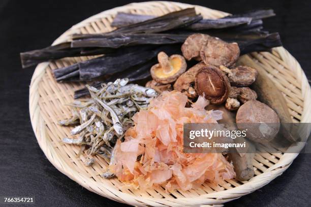 ingredients of dashi - kombu stock pictures, royalty-free photos & images