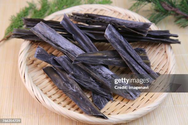 kombu seaweed - kombu stock pictures, royalty-free photos & images