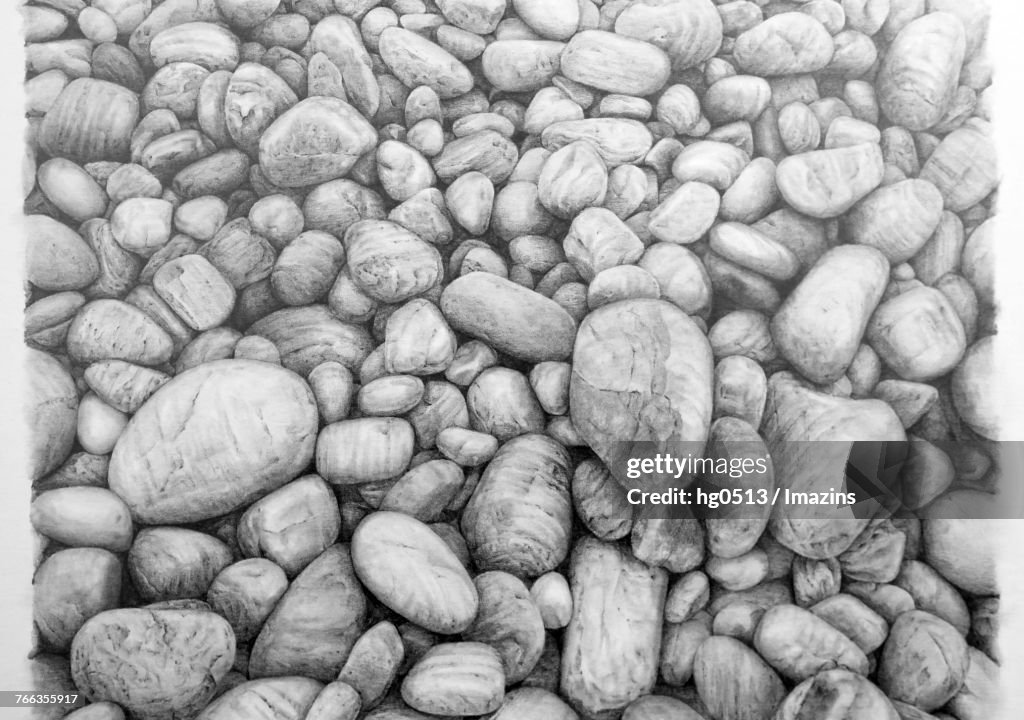 Pebble Draw Pebble Pencil Drawing High-Res Vector Graphic - Getty Images