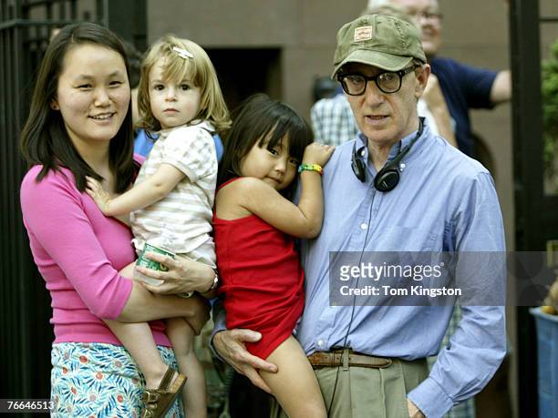 Soon-Yi Previn and Woody Allen with kids