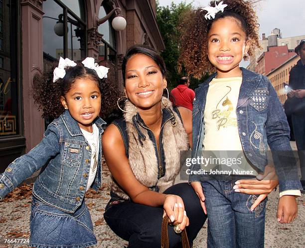 Aoki Lee Simmons, Kimora Lee Simmons and Ming Lee Simmons