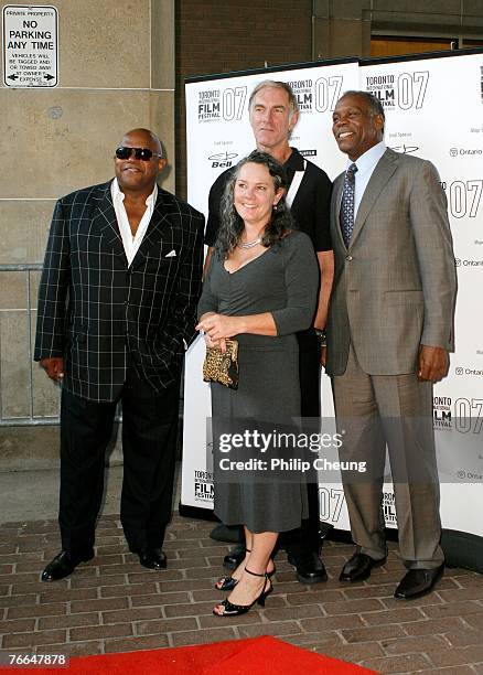 Actor Charles S. Dutton, producer Maggie Renzi, writer/director/actor John Sayles and actor Danny Glover arrive at the "Honeydripper" World Premiere...