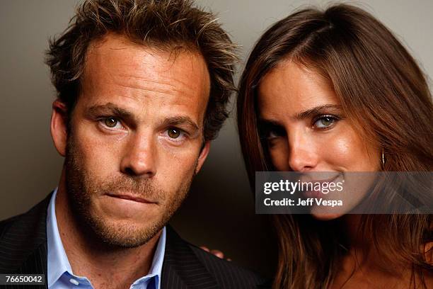 Actor Stephen Dorff and actress Sarai Givaty of "The Passage" at the 2007 Diesel Portrait Studio Presented by Wireimage and Inside Entertainment on...