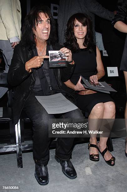 Musician Alice Cooper and wife Sheryl at the John Varvatos 2008 Fashion Show during the Mercedes-Benz Fashion Week Spring 2008 on September 10, 2007...