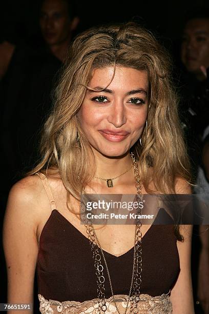 Wafah Dufour, niece of Osama Bin Laden attends the Marc Jacobs 2008 Fashion Show at the NY Armory during the Mercedes-Benz Fashion Week Spring 2008...