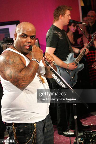 Singer Cee-Lo of Gnarls Barkley performs during the 2007 MTV Video Music Awards at The Palms Hotel and Casino on September 9, 2007 in Las Vegas,...
