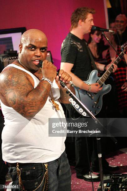 Singer Cee-Lo of Gnarls Barkley performs during the 2007 MTV Video Music Awards at The Palms Hotel and Casino on September 9, 2007 in Las Vegas,...