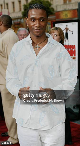 Actor Tommy Davidson attends the film premiere of Juwanna Mann June 18, 2002 in Los Angeles, California. The film opens in theaters nationwide June...