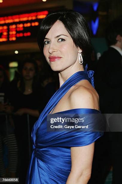 Actress Victoria Hill arrives at the Sydney Premiere for "December Boys" at Hoyts Cinema, The Entertainment Quarter on September 11, 2007 in Sydney,...