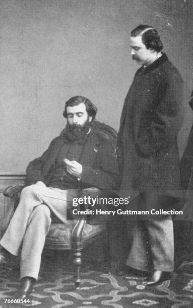 French opera libretto-writing team Ludovic Halevy and Henri Meilhac , circa 1865.