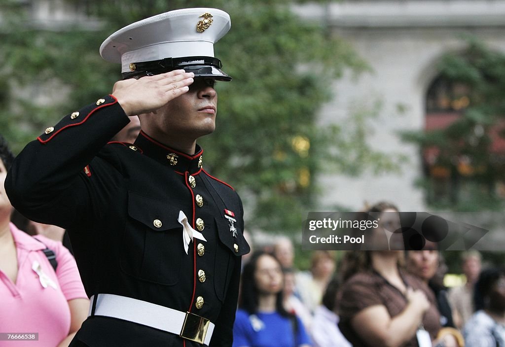 NYC Commemorates 6th Anniversary Of Terror Attacks On World Trade Center