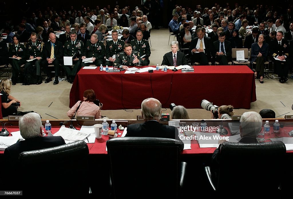 Petraeus And Crocker Testify Before Congress On State Of Iraq War