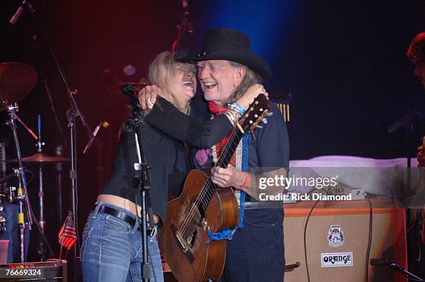 Musician, Willie Nelson along with Musician, Daughter Paula Nelson, Friend's and Family preform live to help The Launch of the Sustainable Biodiesel...