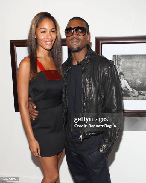 Designer Alexis Phifer and Kanye West at the Ghita Fashion Show, Mercedes-Benz Fashion Week Spring 2008, The Metropolitan Pavilion, September 11 New...