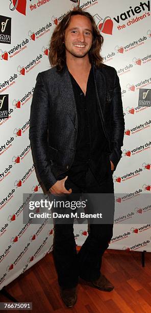 Singer Ben Mills attends an evening with the Variety Club in aid of children's charity, at the Dover Street Restaurant & Bar on September 11, 2007 in...