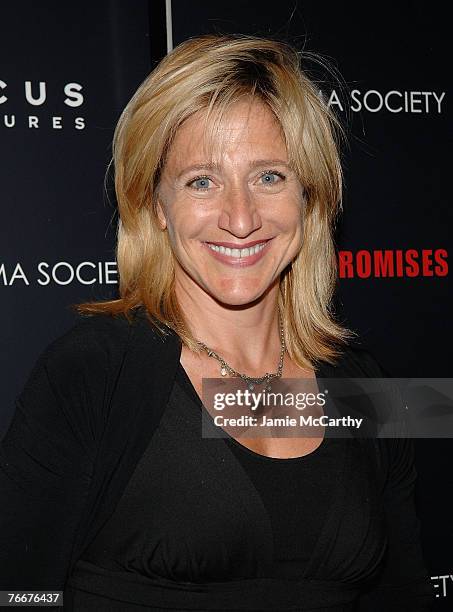 Actress Edie Falco arrives at the Cinema Society and Focus Features Host Screening of "Eastern Promises"