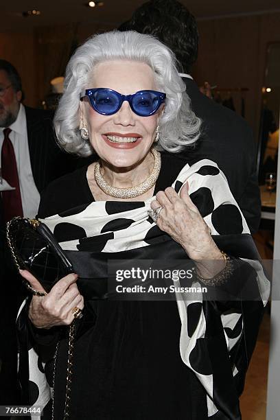 Anne Slater attends the CFDA Book Signing with Diane Von Furstenberg during the Mercedes-Benz Fashion Week Spring 2008 on September 11, 2007 in New...