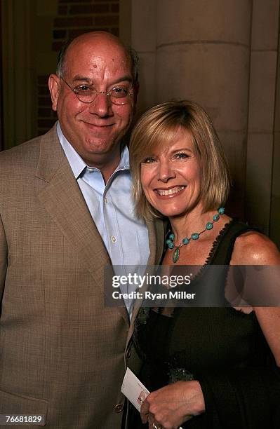 Gabriel Ferrer and actress Debby Boone arrive for the opening night performance of "Camelot" starring Lou Diamond Phillips at UCLA's Royce Hall on...