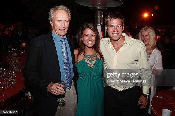 Clint Eastwood, Tessa Horst and Andy Baldwin at the Audi Best Buddies Challenge on September 7, 2007 at the First Lady's Reception, Chateau Julien,...