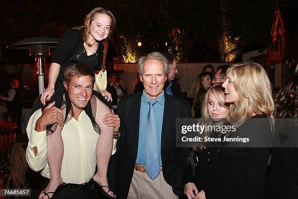 Katie Meade, Andy Baldwin, Clint Eastwood and Marla Maples at the Audi Best Buddies Challenge on September 7, 2007 at theFirst Lady's Reception,...