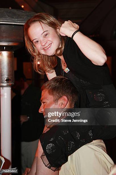 Katie Meade and Andy Baldwin at the Audi Best Buddies Challenge on September 7, 2007 at the First Lady's Reception, Chateau Julien, in Carmel,...