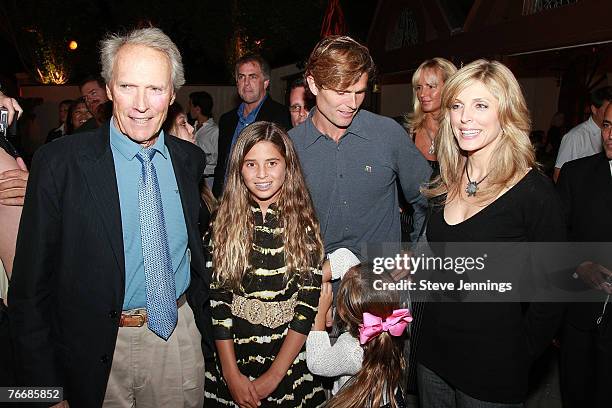 Clint Eastwood, Anthony Shriver and Marla Maples at the Audi Best Buddies?Challenge ?on September 7, 2007 at the?First Lady's Reception, Chateau...