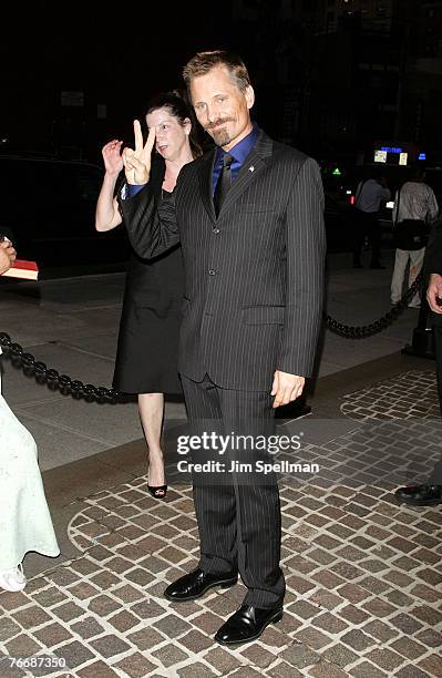 Actor Viggo Mortensen arrives at the "Eastern Promises" Special Screening at the Tribeca Grand Screening Room on September 11, 2007 in New York City.