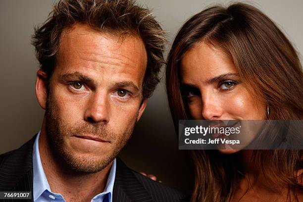 Actor Stephen Dorff and actress Sarai Givaty of "The Passage" at the 2007 Diesel Portrait Studio Presented by Wireimage and Inside Entertainment on...