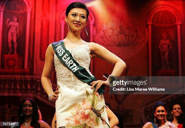 Finalist Aili Sun competes for the title of Miss Earth Australia at the Enmore Theatre, September 13, 2007 in Sydney, Australia. Thirty-five...