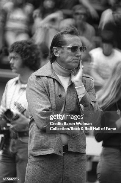 Oakland Raiders coach, Al Davis , at Oakland Coliseum, Oakland, California, 17th August 1975. Davis was the principal owner and general manager of...