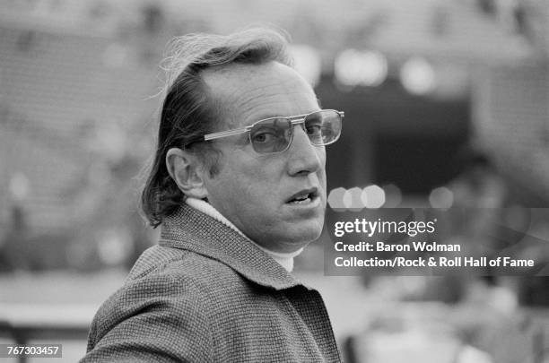 Oakland Raiders coach, Al Davis , at Oakland Coliseum, Oakland, California, 11th September 1975. Davis was the principal owner and general manager of...