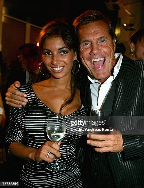 Dieter Bohlen with girlfriend Carina attend the annual Bertelsmann party on September 13, 2007 in Berlin, Germany.
