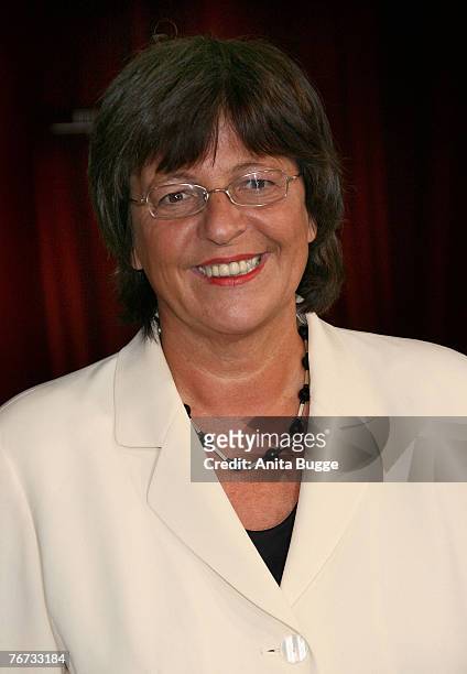German Health Minister Ulla Schmidt attends the Bertelsmann annual party September 13, 2007 in Berlin, Germany.