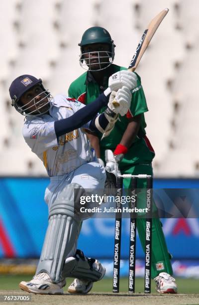 Mahela Jayawardena of Sri Lanka in action against Kenya at The Wanderers Cricket Ground during The ICC World Twenty20 Championship on September 14,...