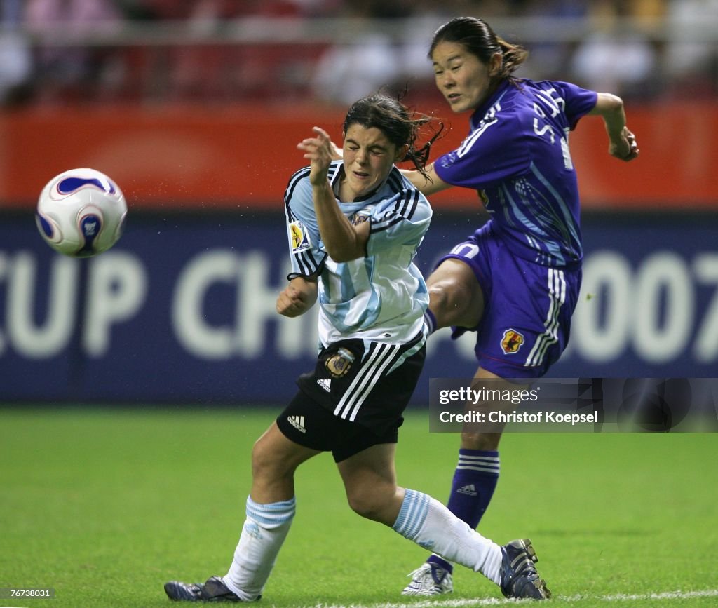 Group A Argentina v Japan - Womens World Cup 2007