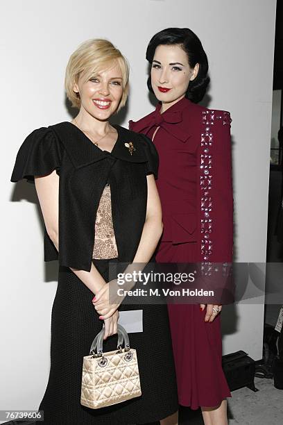 Kylie Minogue and Dita Von Teese