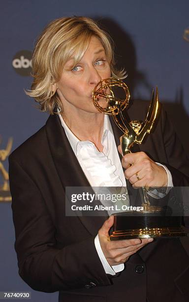 Ellen DeGeneres, winner of Outstanding Talk Show Host