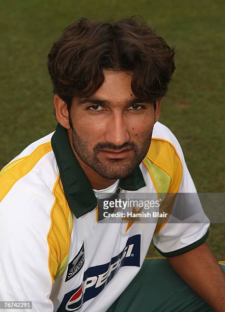 Sohail Tanvir of Pakistan poses for a portrait ahead of the ICC Twenty20 Cricket World Championship match between India and Pakistan at Kingsmead on...