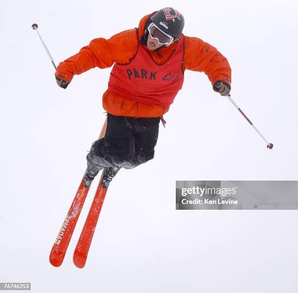 Tanner Hall of the USA flies high and wins the World Superpipe Championships at Park City Resort in Park City, Utah, Sunday, March 12, 2006.