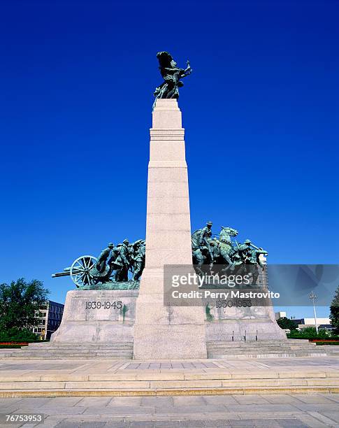 national war memorial, ottawa, ontario, canada - 戦争記念碑 ストックフォトと画像