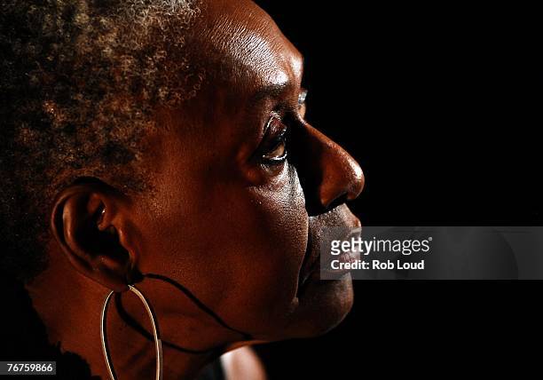 Bethann Hardison moderates at the "Blacks In Fashion" panel discussion at the Bryant Parl Hotel on September 14, 2007 in New York City.