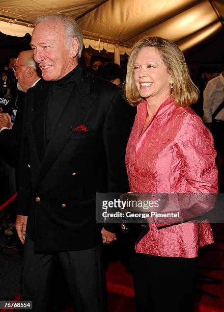 Actor Christopher Plummer and guest attends The 32nd Annual Toronto International Film Festival "Closing The Ring" Premiere at Roy Thomson Hall on...