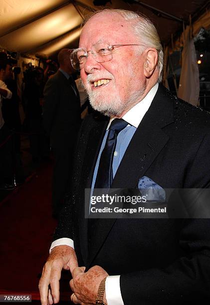 Director Richard Attenborough attends The 32nd Annual Toronto International Film Festival "Closing The Ring" Premiere at Roy Thomson Hall on...