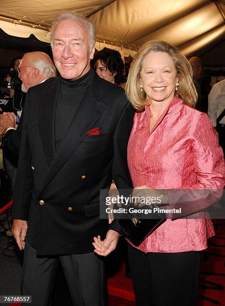 Actor Christopher Plummer and guest attends The 32nd Annual Toronto International Film Festival "Closing The Ring" Premiere at Roy Thomson Hall on...