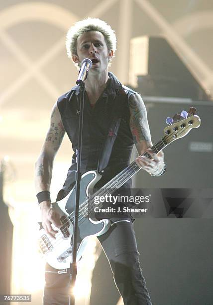 Mike Dirnt of Green Day performs "Boulevard of Broken Dreams"