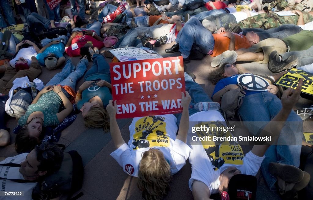 Ralph Nader Leads March On Washington Against Iraq War