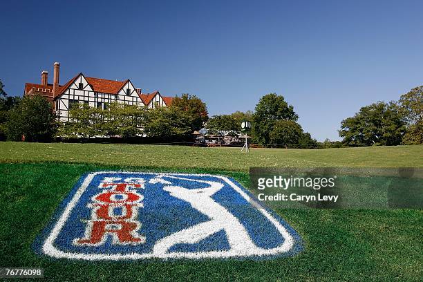 Scenic view of the clubhouse during the third round of THE TOUR Championship, the final event of the new PGA TOUR Playoffs for the FedExCup, on...